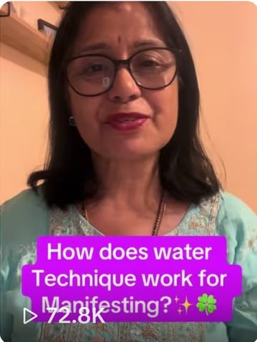 TikTok video: how does the water technique work for manifesting?